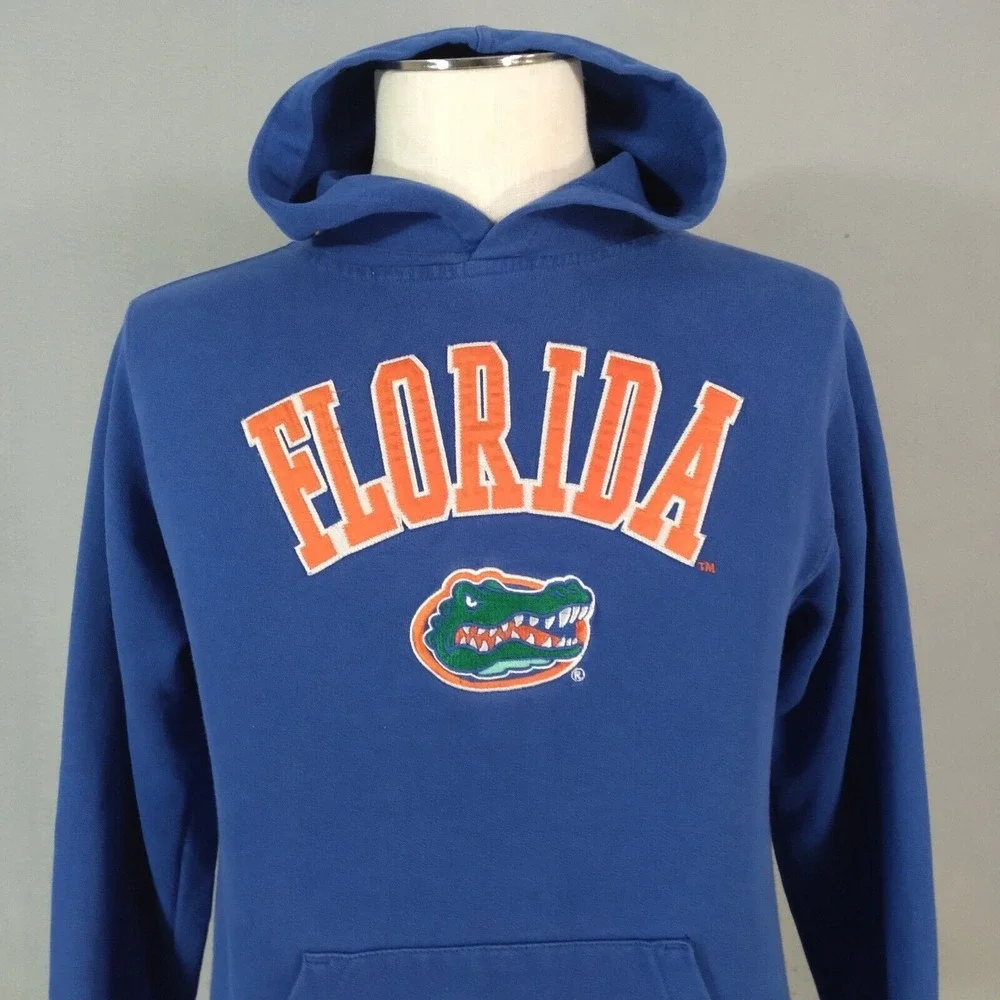 Adidas Florida Gators hoodie sweatshirt sweater youth medium blue embroidered